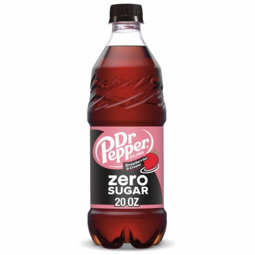 Dr Pepper Strawberries & Cream Zero Sugar Soda - Classic Zero Sugar Sip