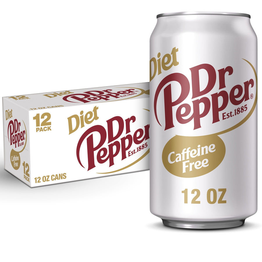Caffeine Free Diet Dr Pepper Soda - Soft Soda Bottle