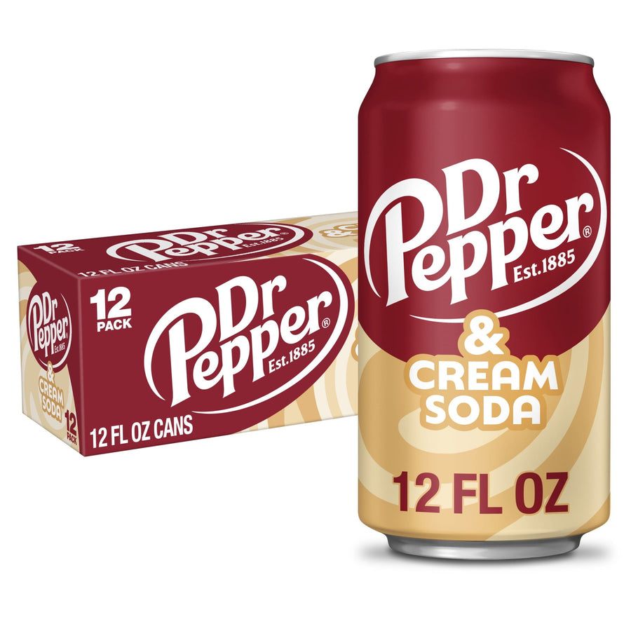 Dr Pepper & Cream Soda - Premium Soda Bottle