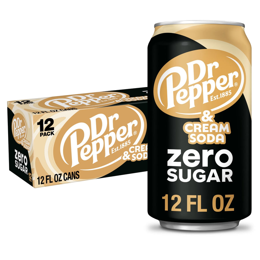 Dr Pepper & Cream Soda Zero Sugar - Essential Zero Sugar Choice