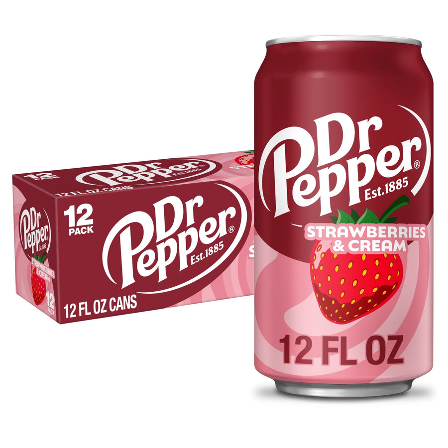 Dr Pepper Strawberries & Cream Soda - Essential Soda Sip